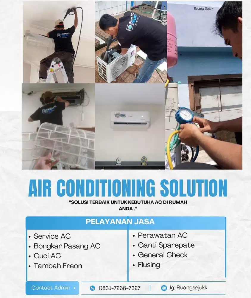 Jasa Service Bongkar Pasang AC Murah Bergaransi Bandung Ruang Sejuk