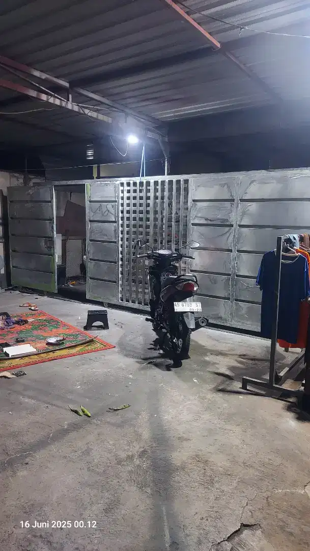 Pagar murah minimalis modern plat susun tanpa DP bayar selesai pasang