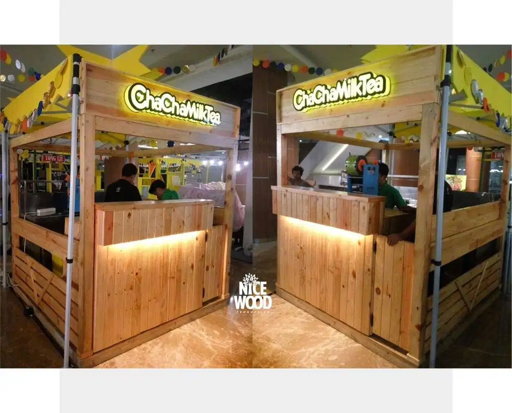 Booth usaha / gerobak modern