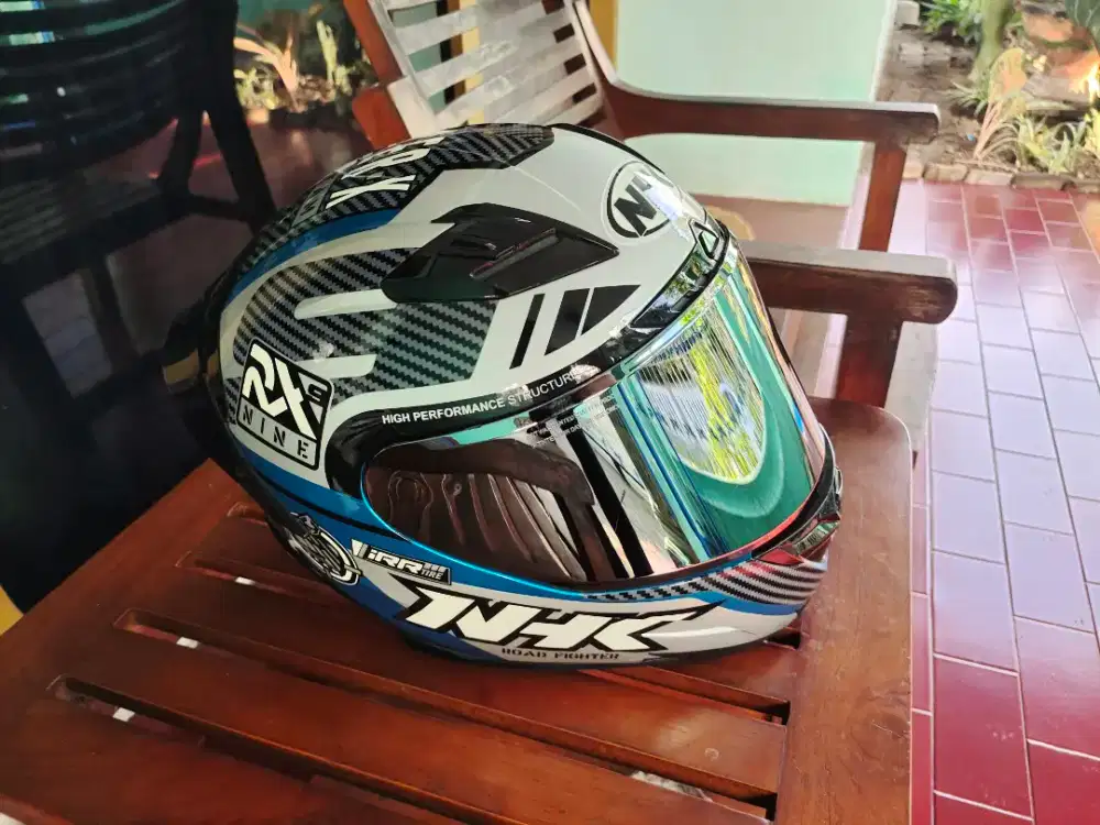Helm Full Face NHK RX9 Racer X Blue
