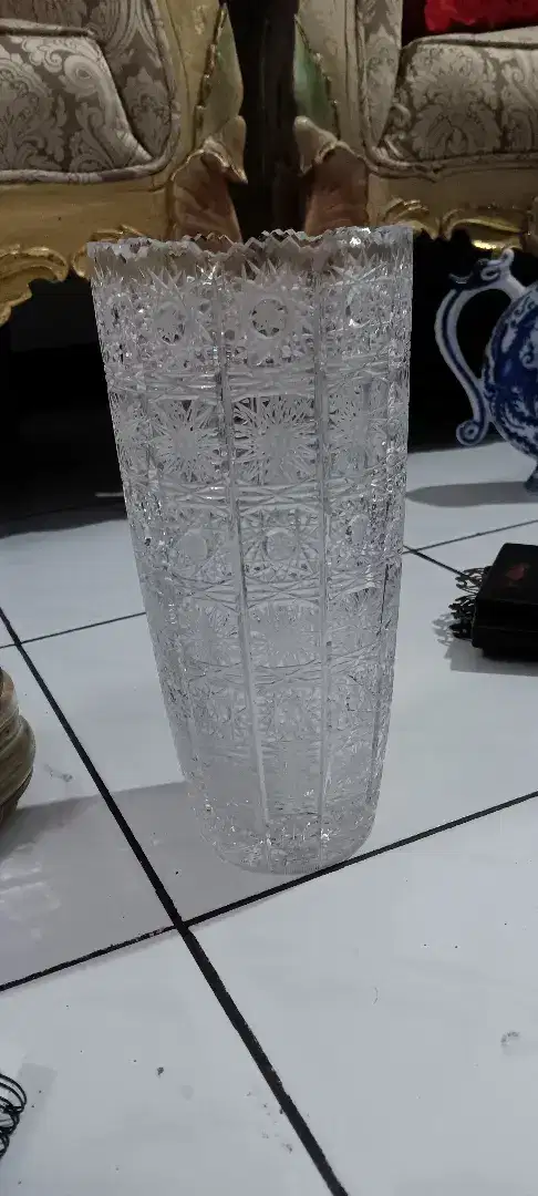 Vas bohemia ukuran 25cm