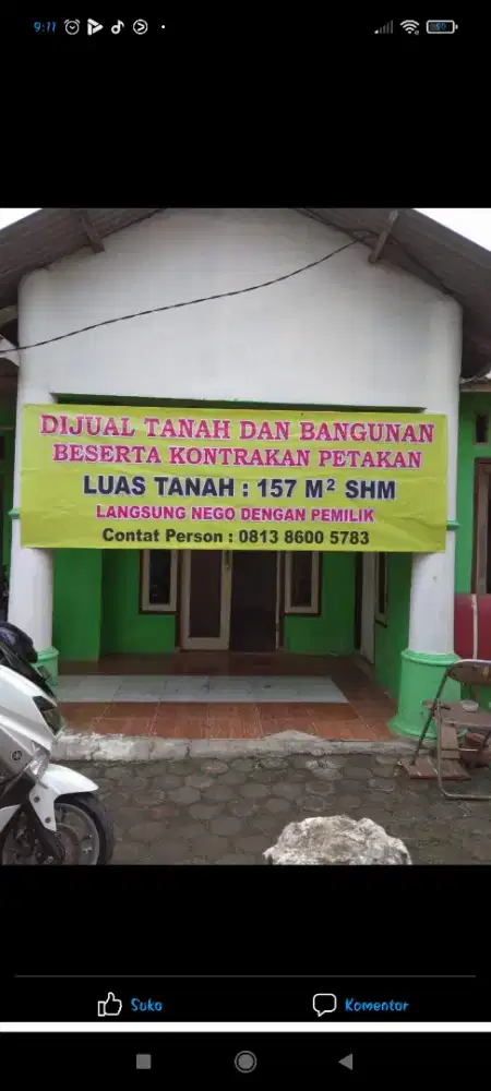 Dijual rumah, sertifikat hak milik