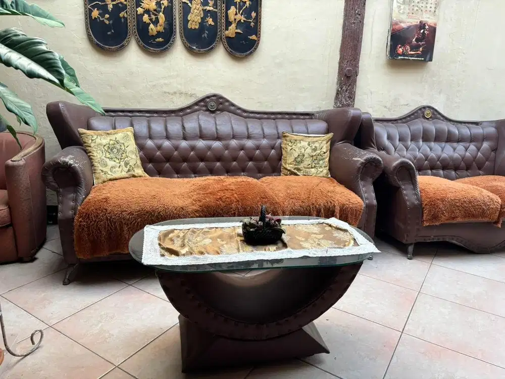 JUAL CEPAT Kursi 321 + meja | sofa ruang tamu NEGO SIAPA CEPAT DIA DAP