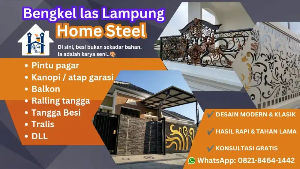 Bengkel las pagar pintu tralis tangga kanopi