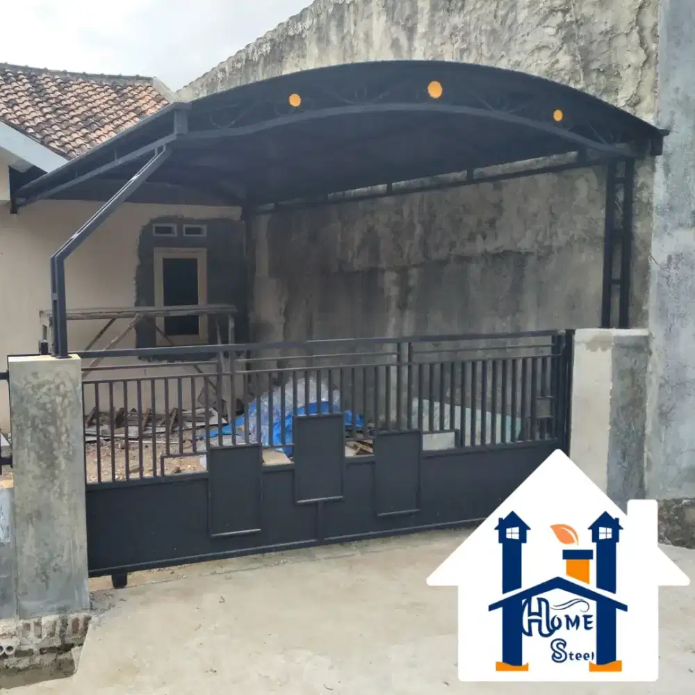 Kanopi pintu pagar tralis  minimalis Anti karat