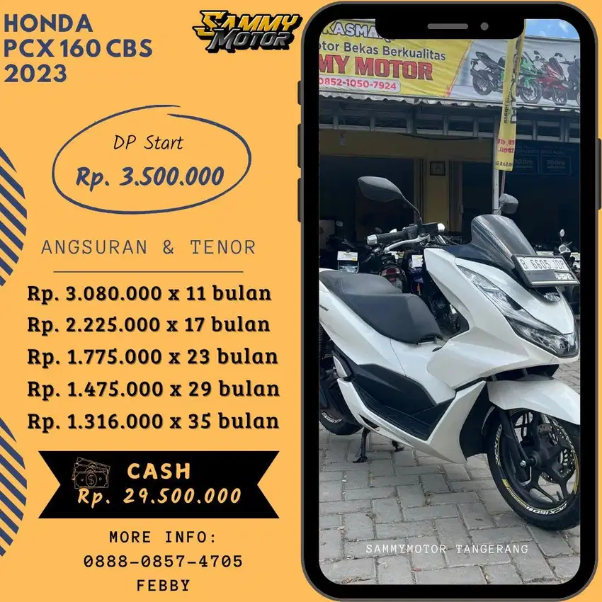 PCX 160 CBS 2023 KM LOW