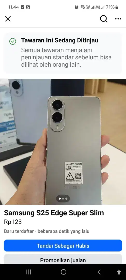 Samsung S25 Edge Super Slim