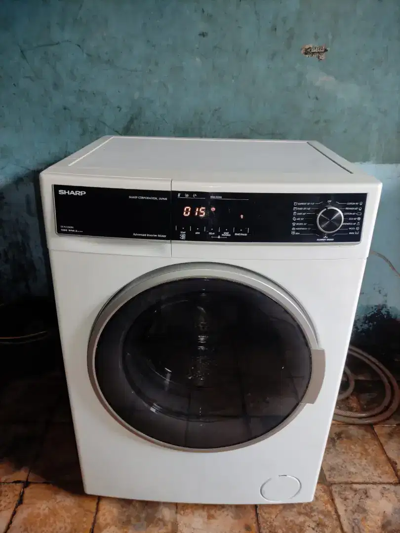 Mesin cuci front loading shrap 8 KG