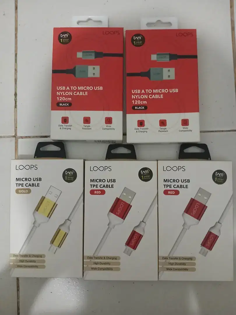 Kabel Data MICRO TYPE B ORIGINAL Loops Suport Fastcharging Djamin AWET