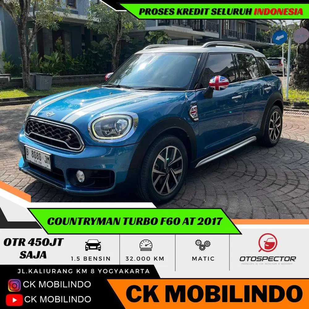 (Km32rb) Mini Cooper Countryman Turbo F60 Matic 2017 ANTIK Bisa Kredit