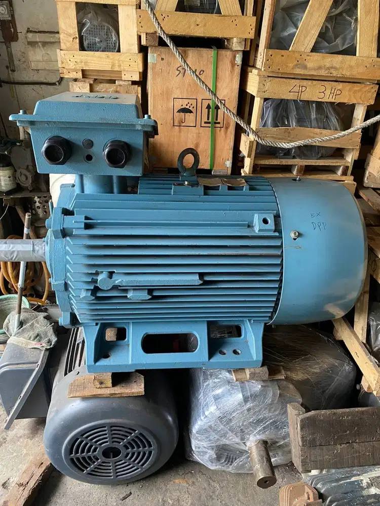 MOTOR ABB 150HP 4POLE DINAMO ELEKTRO 110KW 3PHASE PENGGERAK EXPLOSION