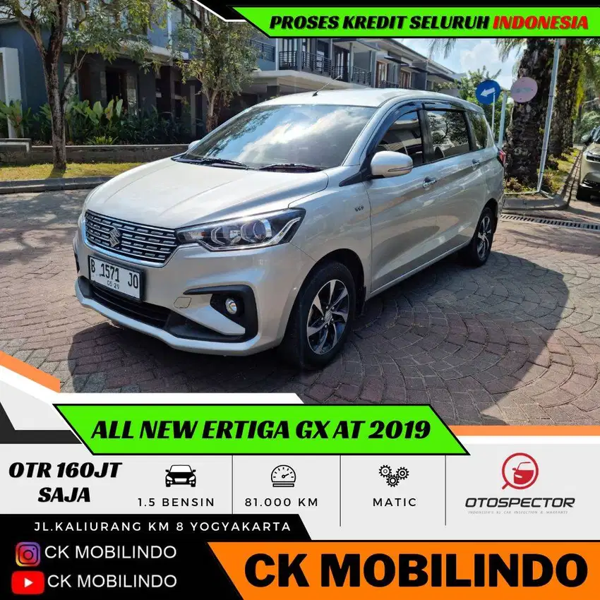 (Dp3j) All New Ertiga GX Matic 2019 ORISINIL Pajak Baru Kredit Murah