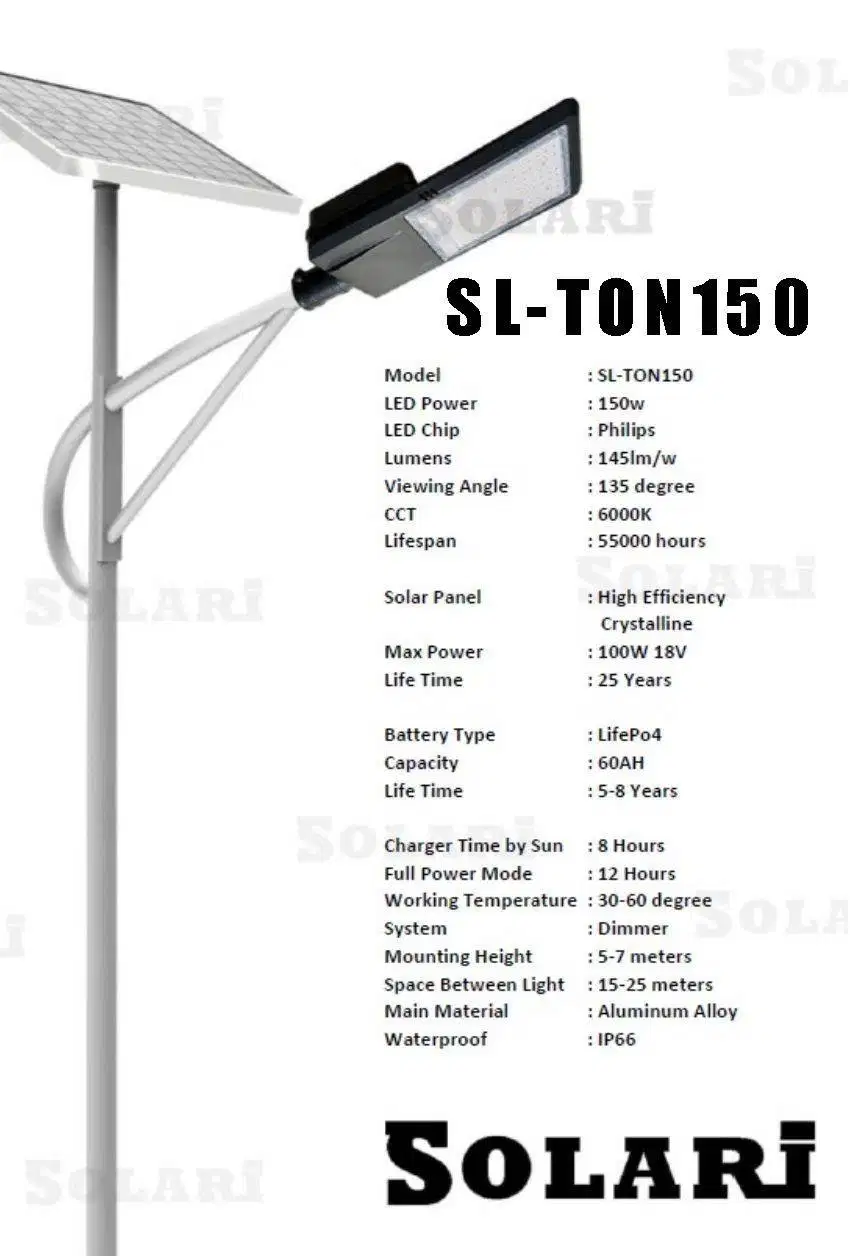 Lampu Tenaga Surya 2 in 1 SL-TON 150W