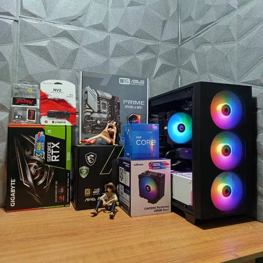 CPU Gaming Render Intel i5 12400F 32GB/1TB RTX3060 12GB GDDR6 ALL NEW