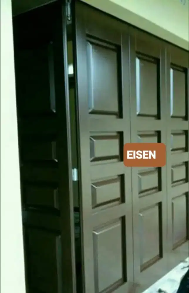 Pintu besi garasi EISEN Cat Oven POWDER COATING