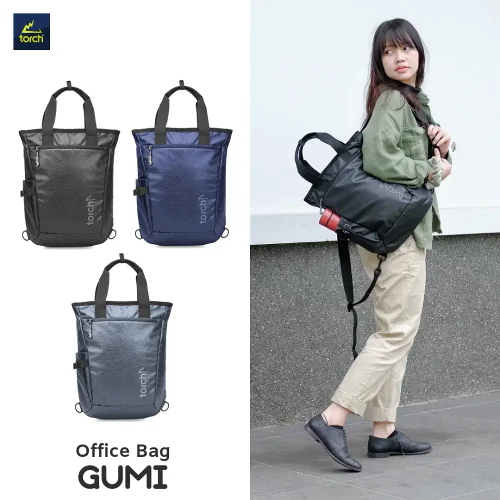 Tas Backpack Ransel Laptop Office Bag Pria Wanita Torch Gumi
