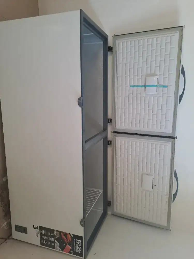 freezer box 2 pintu merk gea
