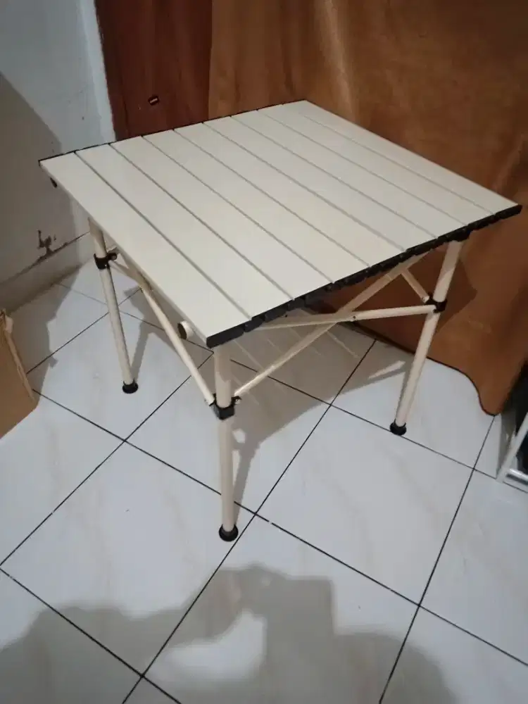 Meja Camping Lipat Outdoor portable 50x50x52cm Bahan kuat kokoh + tas