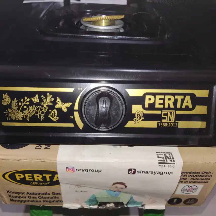 Kompor 1 tungku Kompor tunggal PERTA BARU NEW