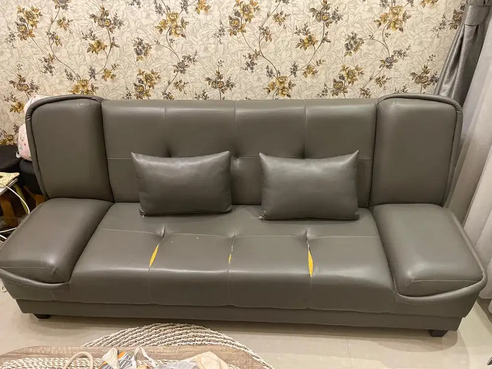 Sofa bed (Warna Abu -Abu)