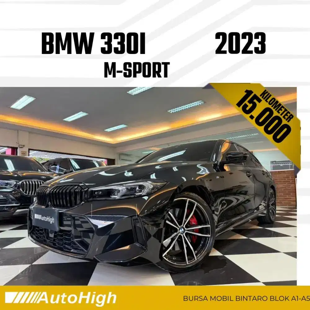 DP10% [Km15.000] 330i M-Sport 2023 Black Reg 2024 #AUTOHIGH