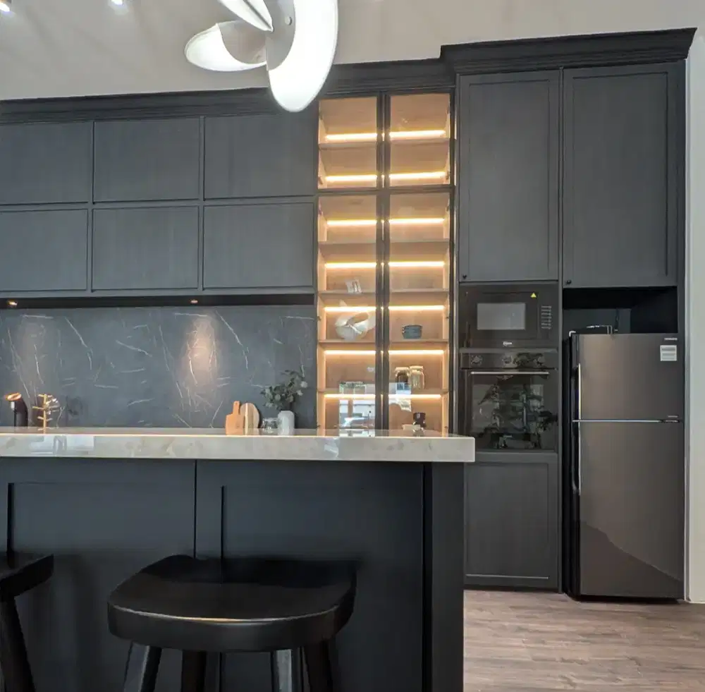 Kitchen set tempahan, Lemari dapur tempahan