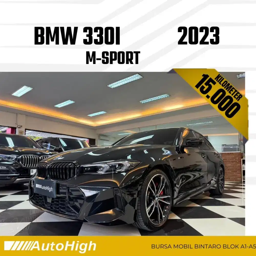 DP10% [Km15.000] 330i M-Sport 2023 Black / 520i Reg 2022 #AUTOHIGH