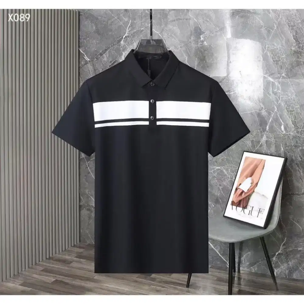 KAOS T-SHIRT PRADA CASUAL MEN BRANDED IMPORT