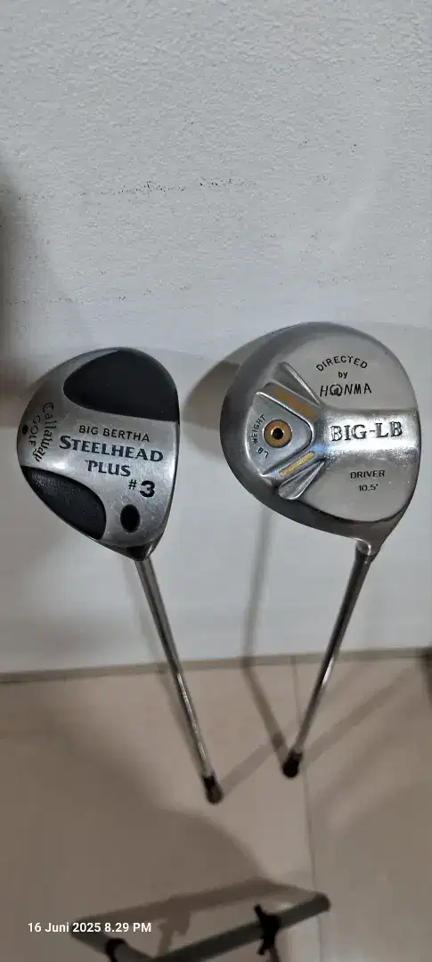 DRIVER HONMA BIG-LB LOFT 10,5 DAN WOOD 3 CALLAWAY BIG BERTHA STEELHEAD