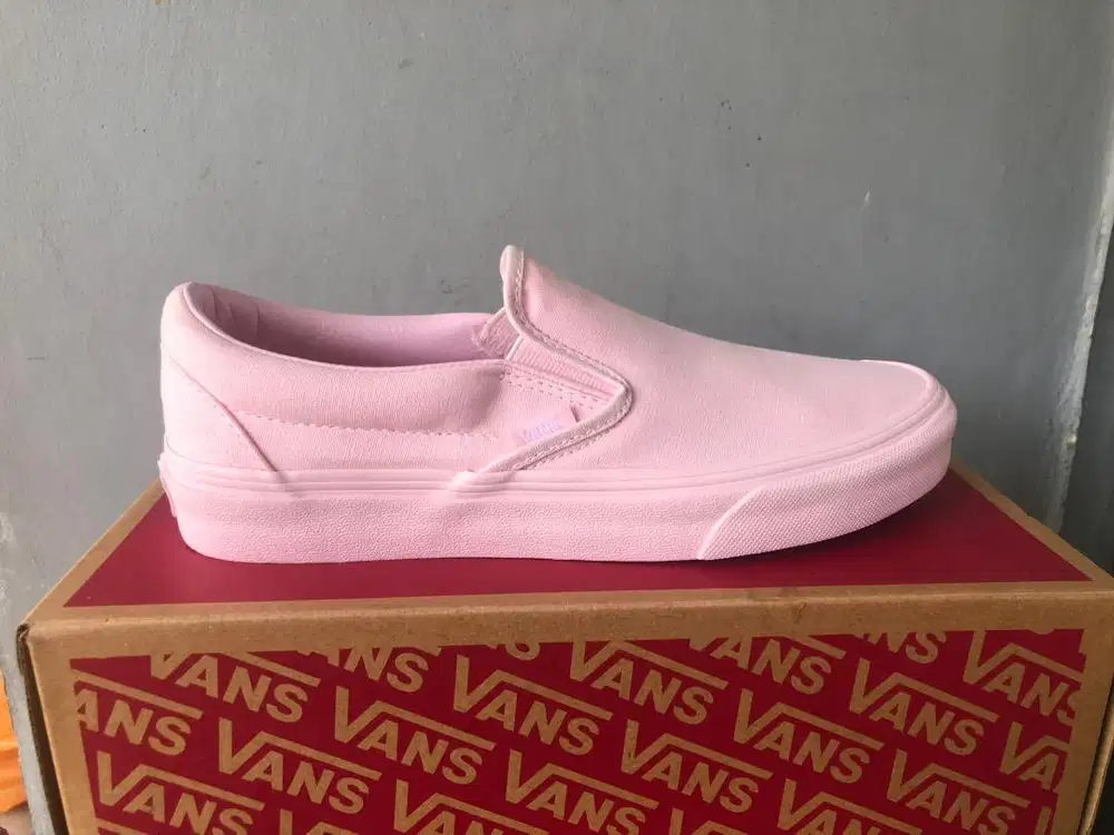 Sepatu Vans Slip on Mono Blushing Bride Original