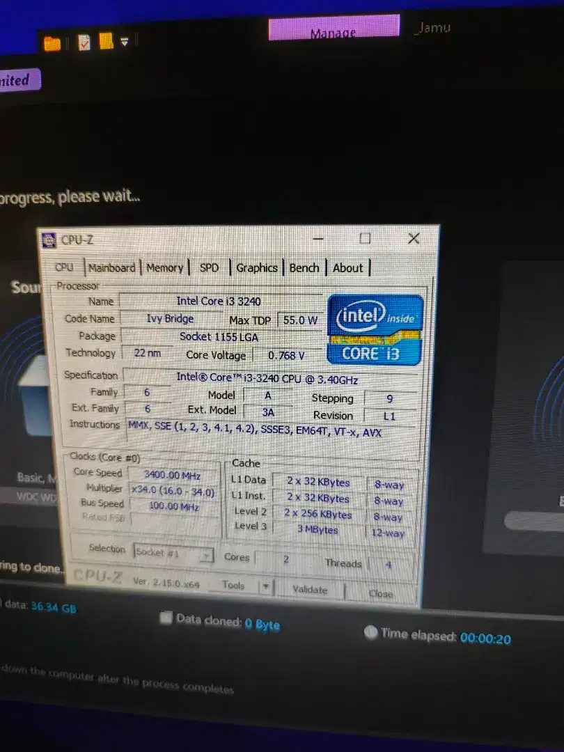 Intel Core i3 3240 Gen 3 LGA 1155 Processor Only