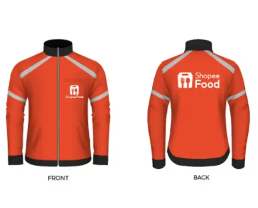 Shopee Food Driver Jaket Resmi Original 100% size 2XL Baru/New.