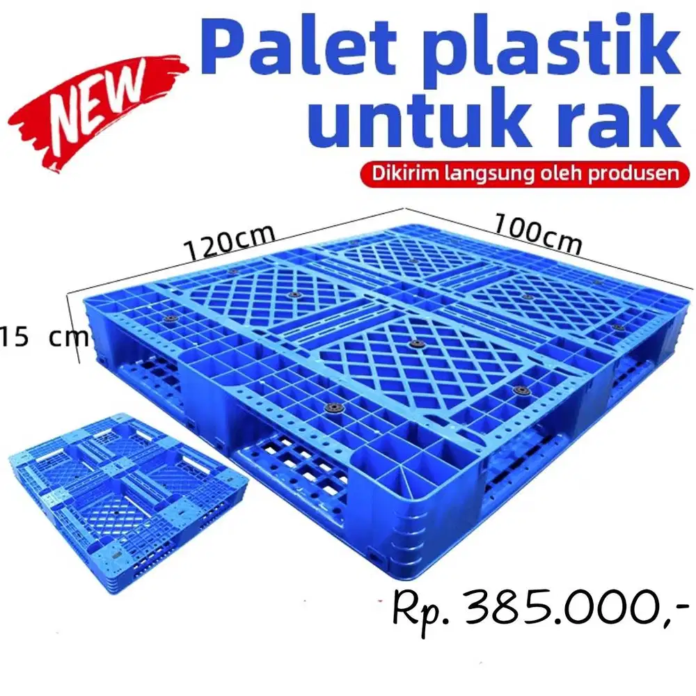 Pallet plastik baru palet plastik keranjang plastik