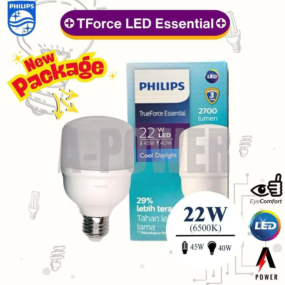 Philips - Lampu LED Essential 22W