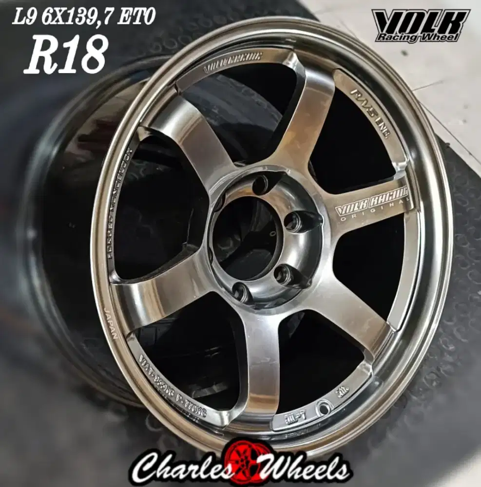 Jual velg te37 progresif r18 6x139,7 pajero fortuner triton hilux dll
