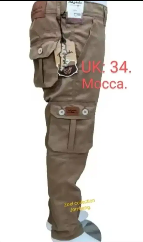 Celana panjang cowok model cargo