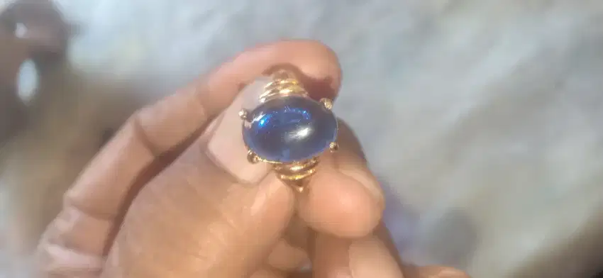 blue safir batu natural