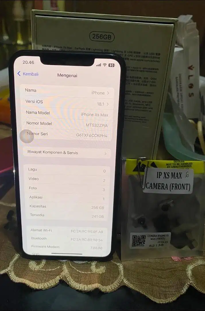 Iphone xs max 256gb space gray all operator