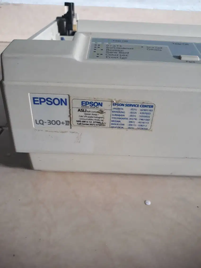 Printer Epson Dot Matrik LQ300+II 24 Pin Normal