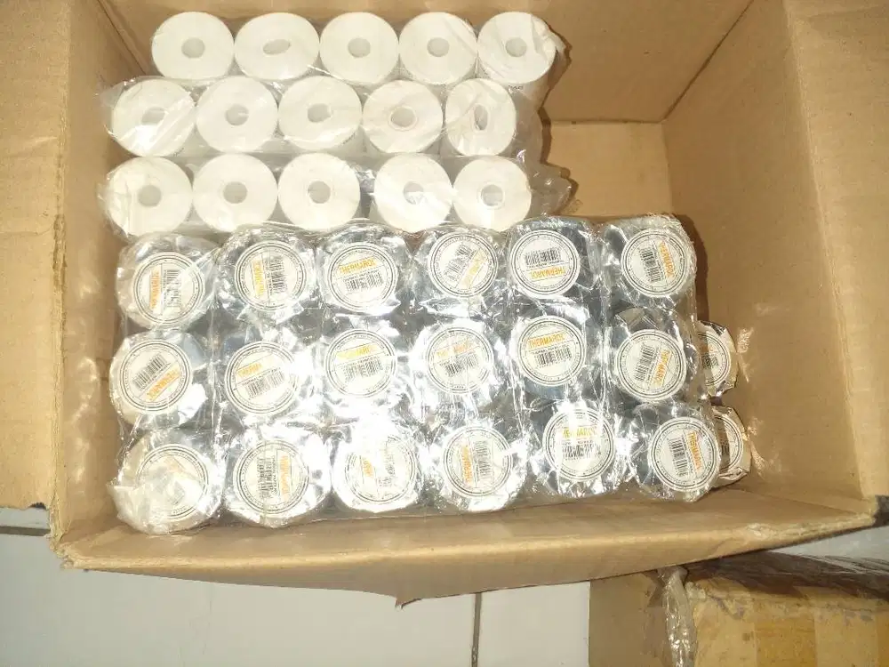 Kertas struk thermal roll 80x33mm untuk printer bluetooth portable