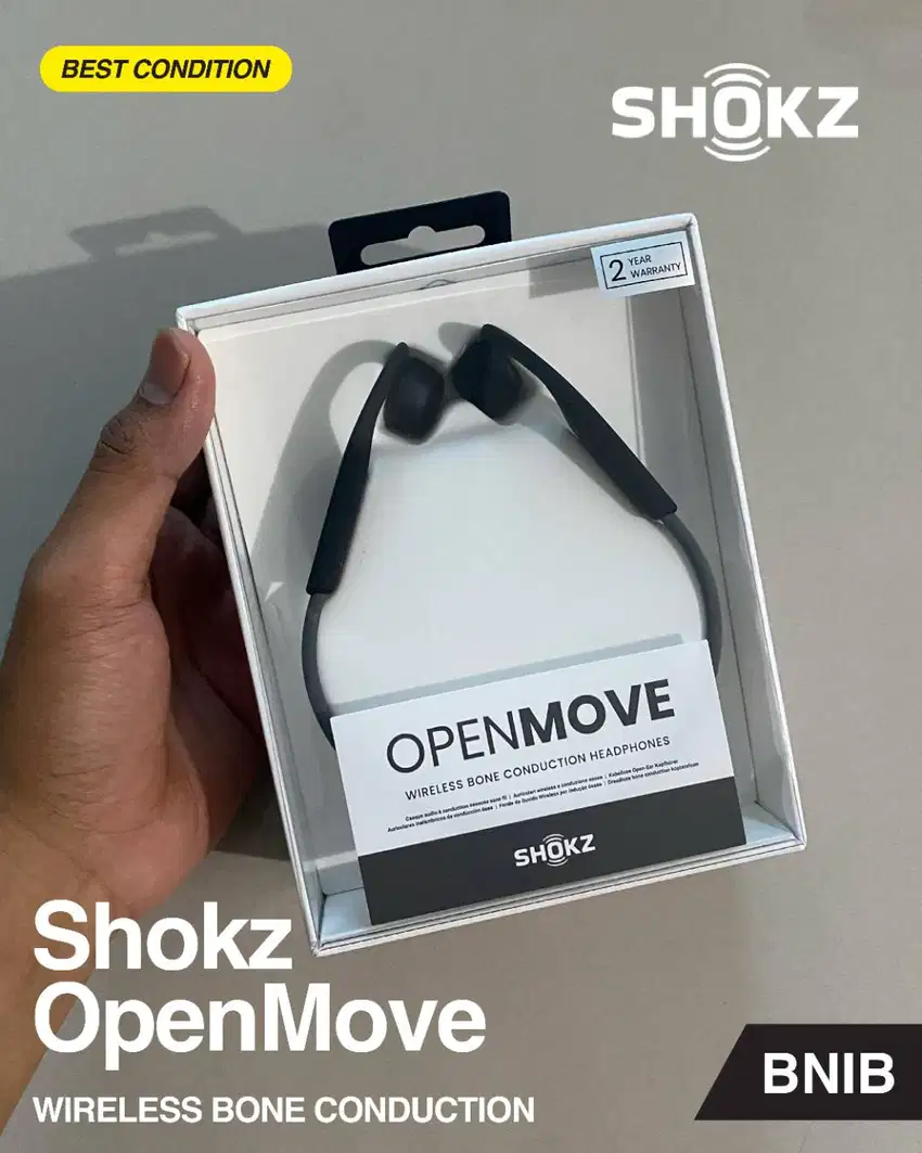 Shokz Openmove Wireless Bone Conduction BNIB - Grey