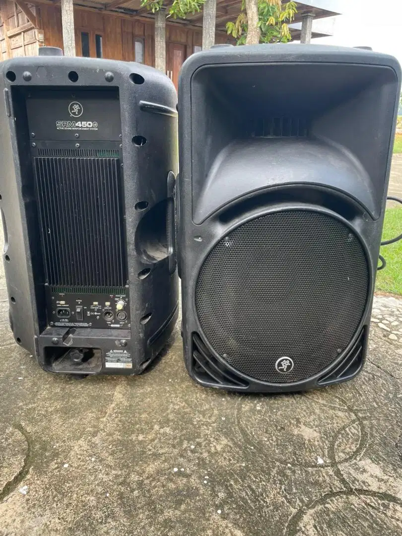 Speaker aktif mackie srm450 buat sound system mixer equalizer dlms lms