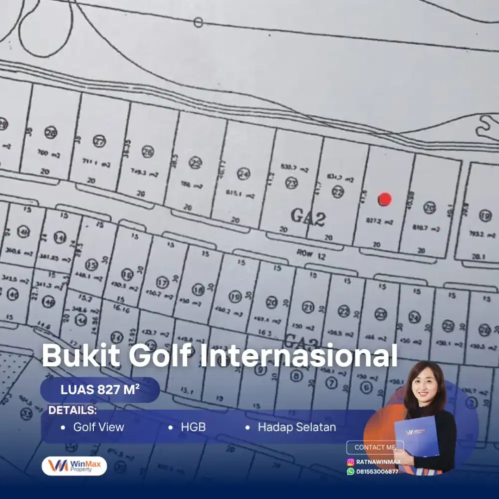 Dijual Unit Siap Bangun Golf View Bukit Golf International Citraland