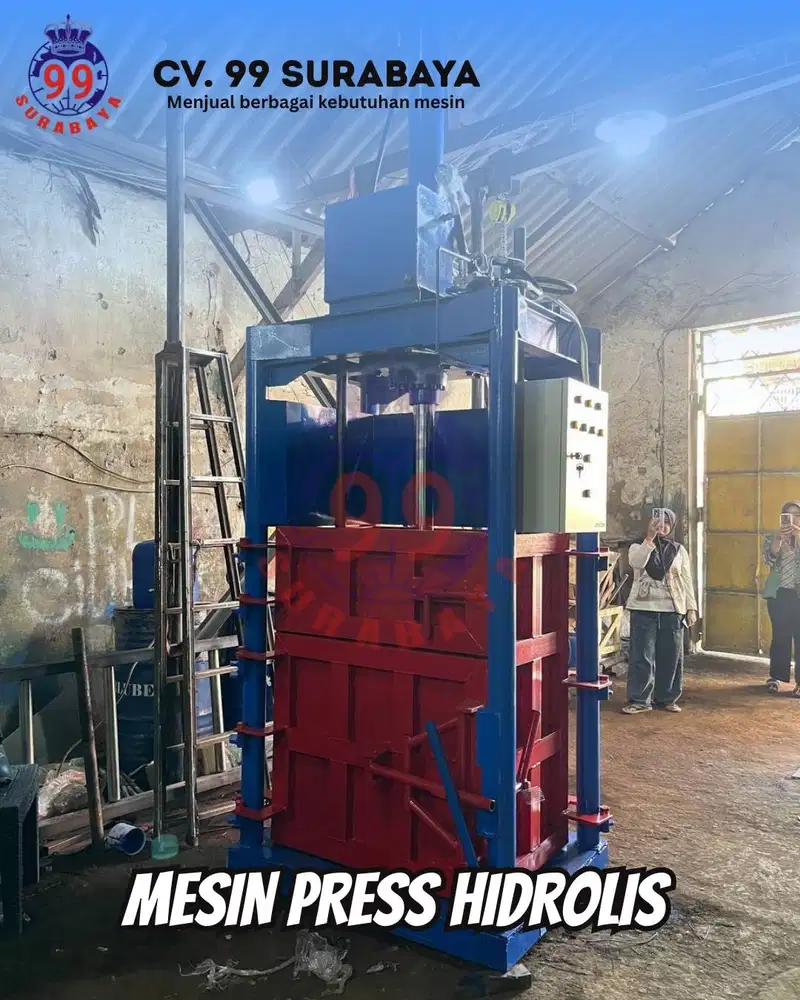 Mesin Press Hidrolis cocopeat, serbuk kayu, botol plastik, kardus