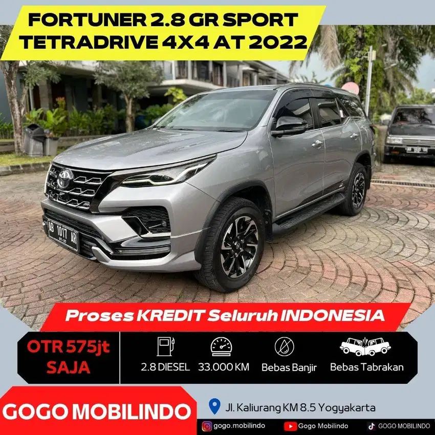 Fortuner VRZ GR Sport Tetradrive 4X4 AT 2022 Diesel AB Tgn1 Eks Kraton