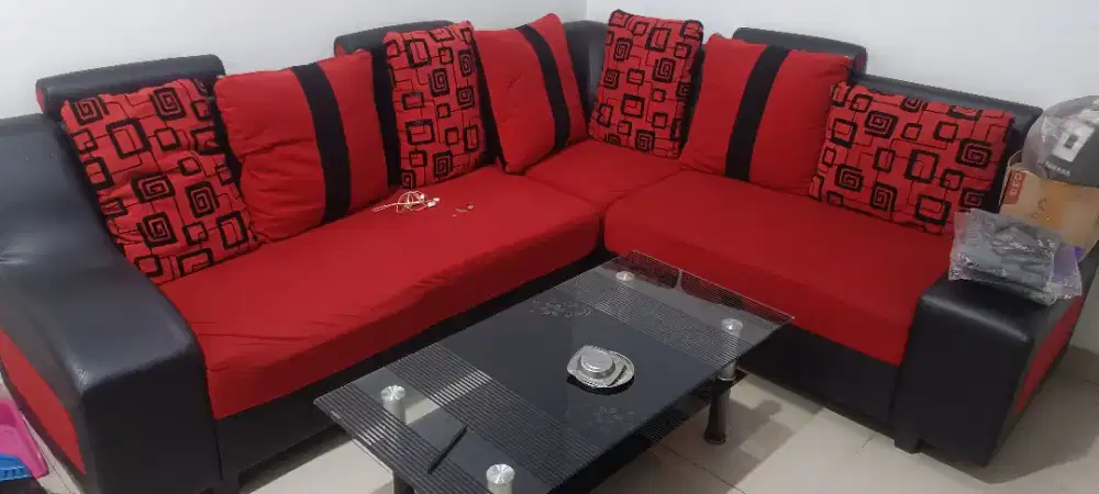 Sofa Set dengan Meja