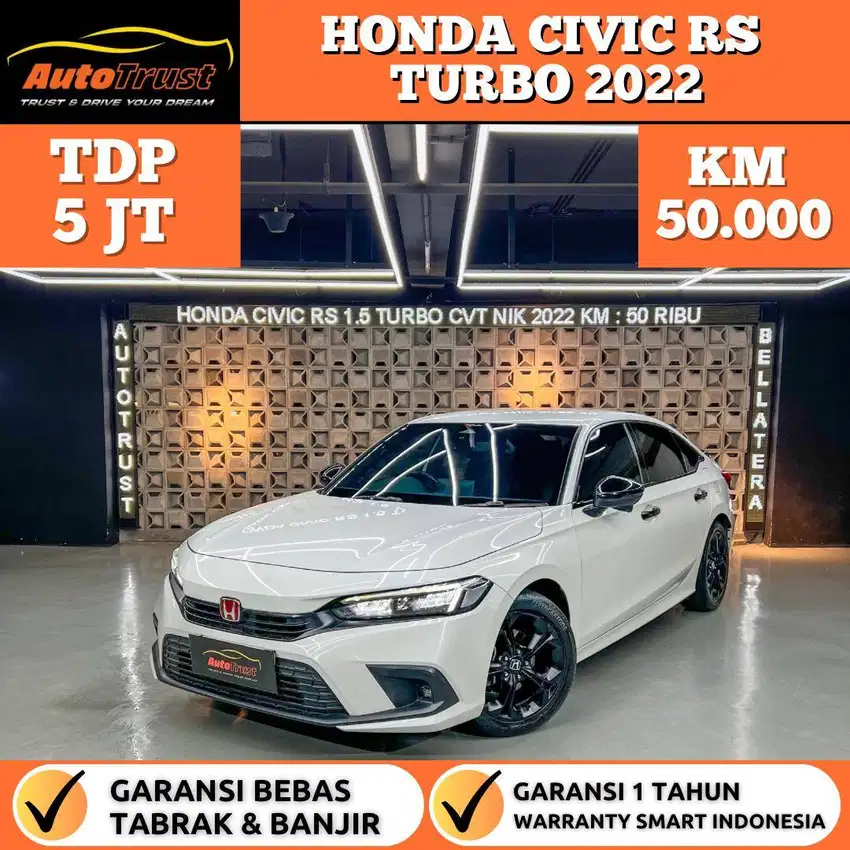 TDP 5 JUTA HONDA CIVIC 1.5 RS TURBO CVT A/T NIK.2022/DAVID