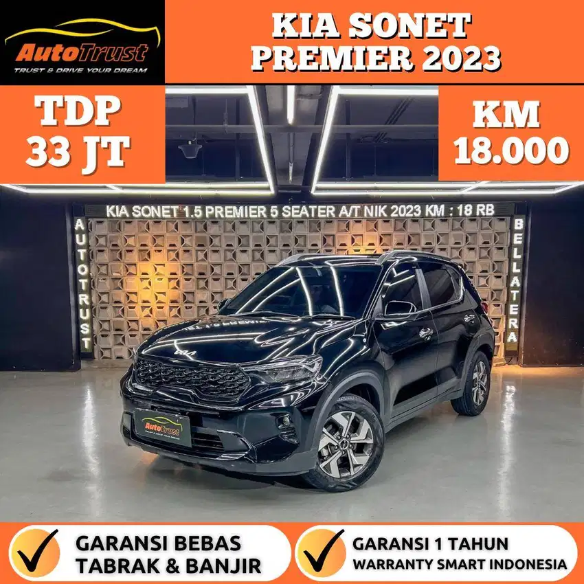 KM 18 RIBU KIA SONET 1.5 PREMIERE 5 SEATER A/T 2024/DAVID