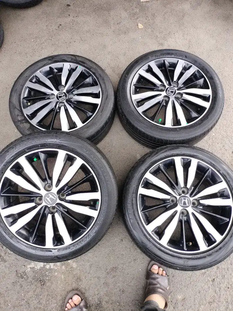 Velg original Honda jazz RS gk5 ring 16 asli Enkei.ban 185/55 R16 4pcs