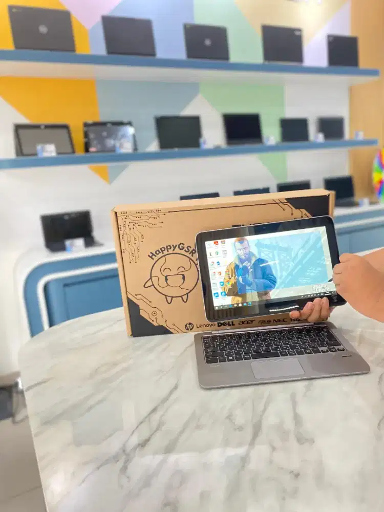 (H09) Laptop 2in1 Touchscreen EDITING DESAIN HP i7 SSD SIAP PAKAI